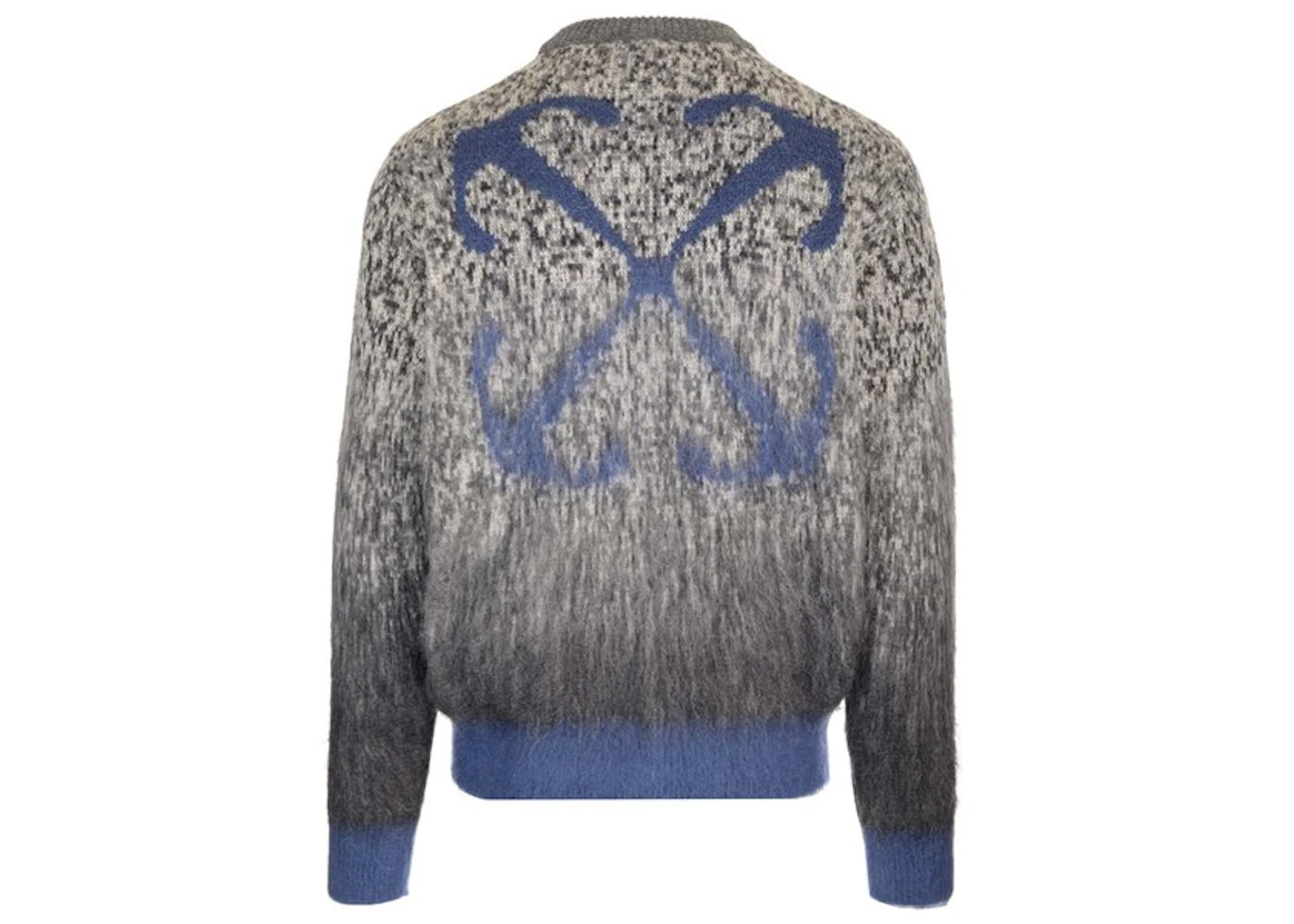 OFF-WHITE Arrows-Print Degradé-Effect Jumper Grey/Blue - vue secondaire B
