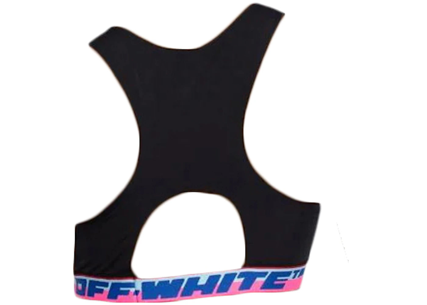 OFF-WHITE Athleisure Logo Bra Top Black/Blue/Pink - vue secondaire B
