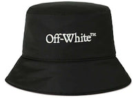 Off-White Bookish Embroidered-Logo Bucket Hat Black/White