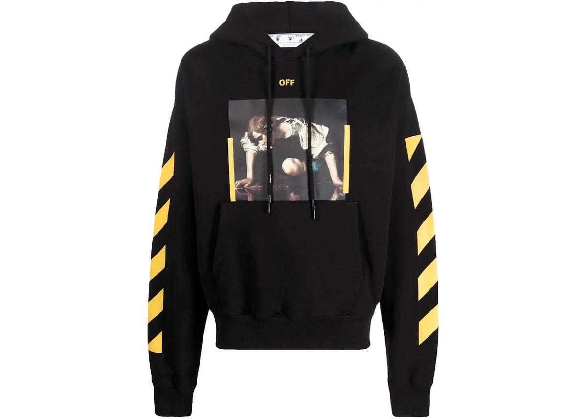 OFF-WHITE Caravaggio Narcis Over Hoodie Black - vue secondaire B