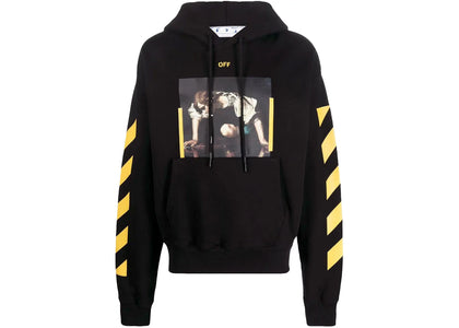OFF-WHITE Caravaggio Narcis Over Hoodie Black - apparel view 2