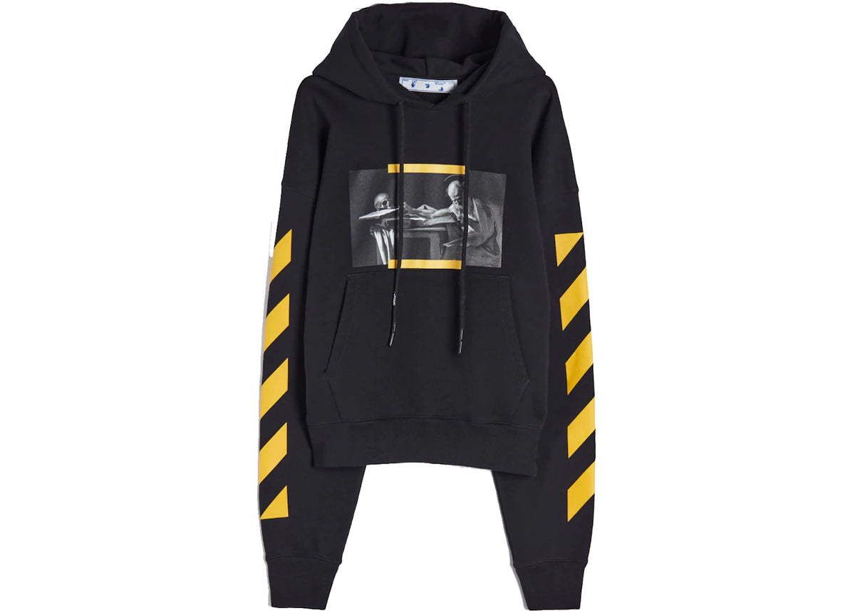 OFF-WHITE Caravaggio Painting Hoodie Black/Yellow - vue secondaire A