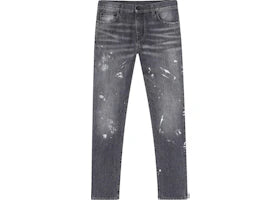 OFF-WHITE Diag Outline Paint Skinny Jean Vintage Grey/White