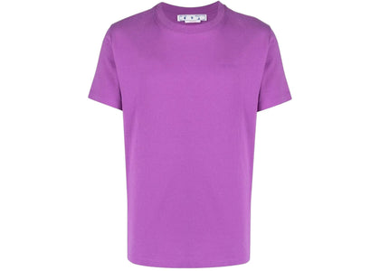 OFF-WHITE Diag Tab Slim Fit Orchird T-Shirt Purple - apparel view 2
