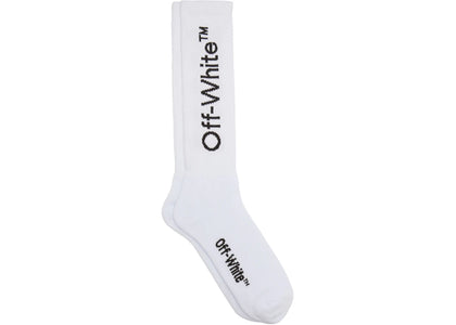 OFF-WHITE Diagonals Mid Socks White/Black - product view 2