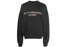 OFF-WHITE Digit Bacchus Cotton Sweatshirt Charcoal Grey