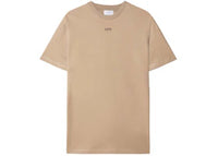 OFF-WHITE Logo-Embroidered Cotton T-shirt Sand Beige