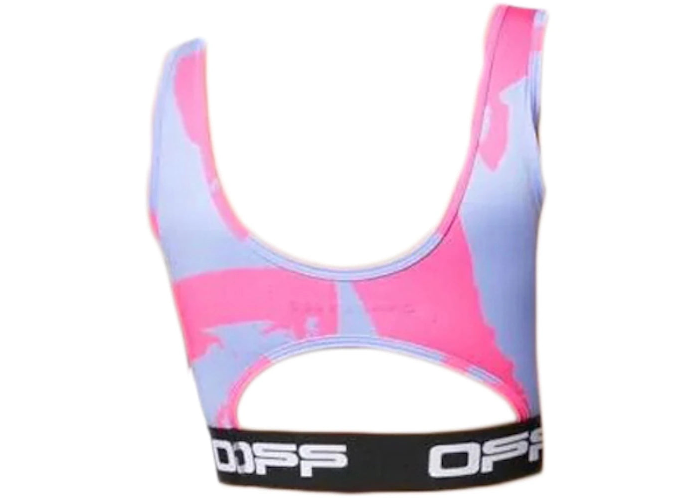 OFF-WHITE Logo-Print Sports Bra Pink/Purple - vue secondaire B