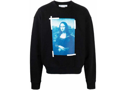 OFF-WHITE Monalisa Over Crewneck Black/Blue - product view 2