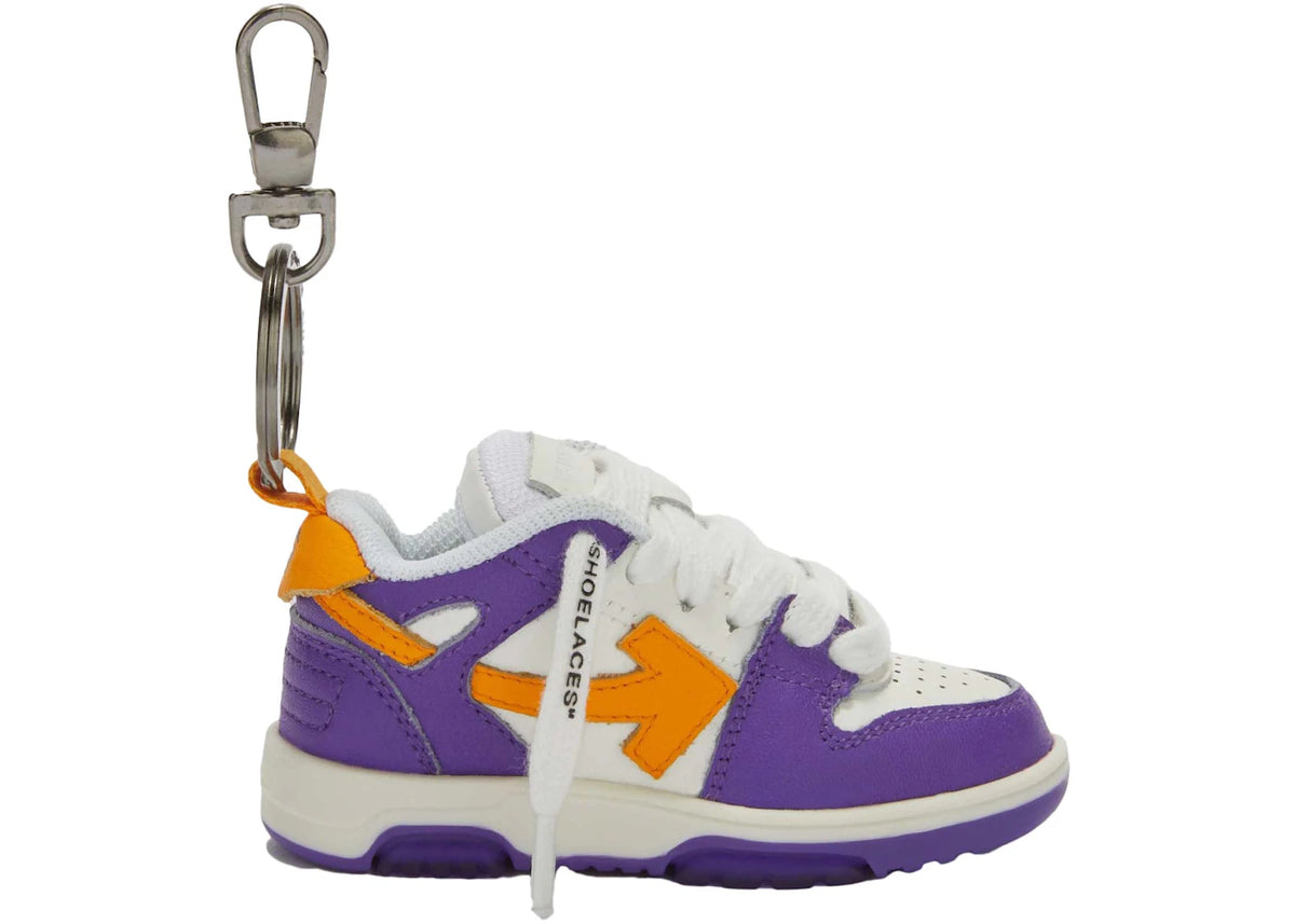 OFF-WHITE OOO Keychain White/Purple/Orange - vue secondaire A