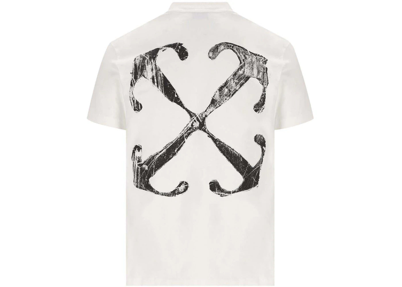 Off-White Scratch Arrow Slim Fit T-Shirt White - vue 360