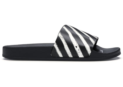 OFF-WHITE Spray Stripes Slider Black White FW19 - authentic OFF-WHITE sneakers