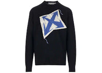 OFF-WHITE Thund ARR Chunky Knit Crewneck Black Peacock