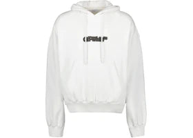 OFF-WHITE Wave Outline Diag Slim Hoodie Melange Grey - vue 360