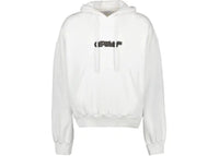 OFF-WHITE Wave Outline Diag Slim Hoodie Melange Grey