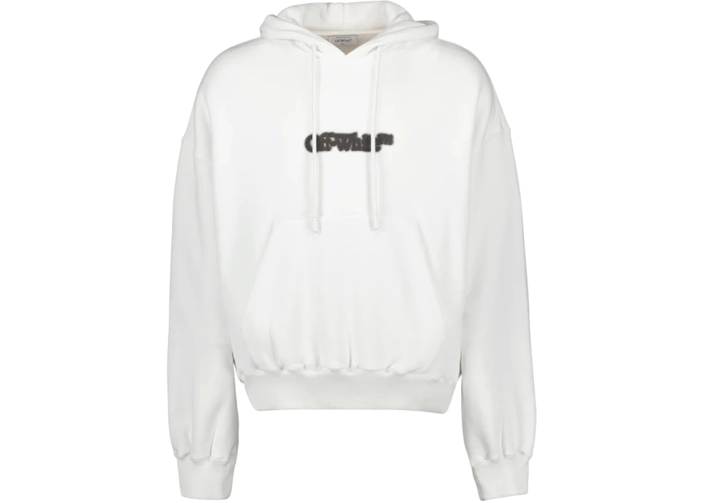 OFF-WHITE Wave Outline Diag Slim Hoodie Melange Grey - vue secondaire A