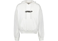 OFF-WHITE Wave Outline Diag Slim Hoodie Melange Grey