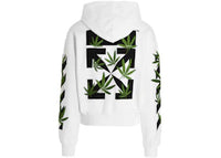 OFF-WHITE Weed Arrows Over Hoodie White