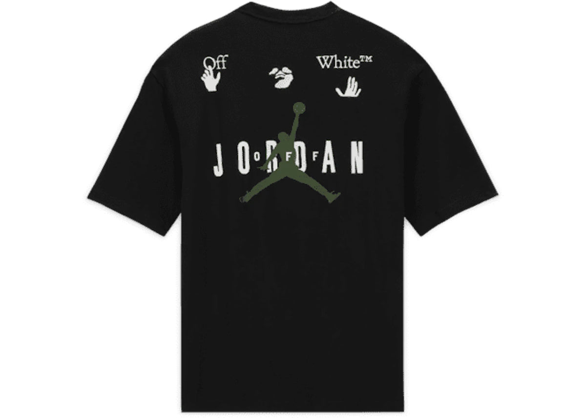 OFF-WHITE x Jordan T-Shirt Schwarz - vue 360