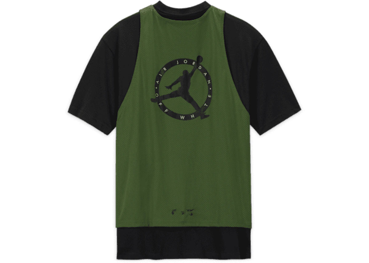 OFF-WHITE x Jordan Top Green/Black - vue secondaire A
