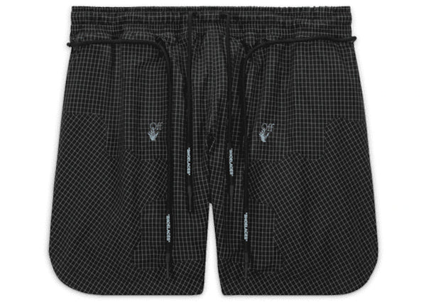 OFF-WHITE x Nike 002 Woven Shorts Black pants - authentic streetwear clothing
