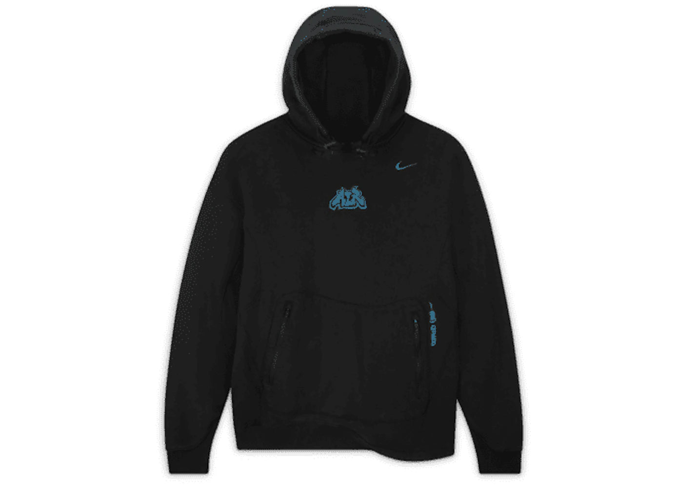 OFF-WHITE x Nike 006 Fleece Hoodie (Asian Sizing) Black - vue 360