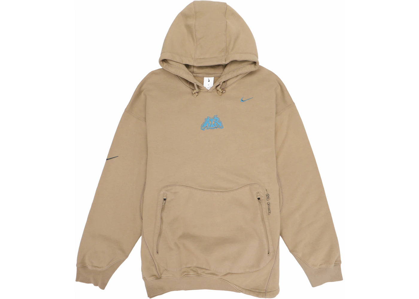 OFF-WHITE x Nike 006 Fleece Hoodie Beige - vue 360