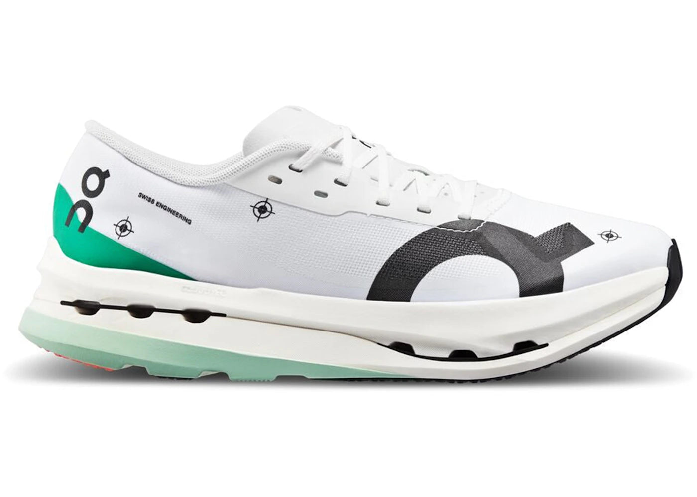 On CloudBoom Echo 3 Undyed White Mint (Women's) - vue 360