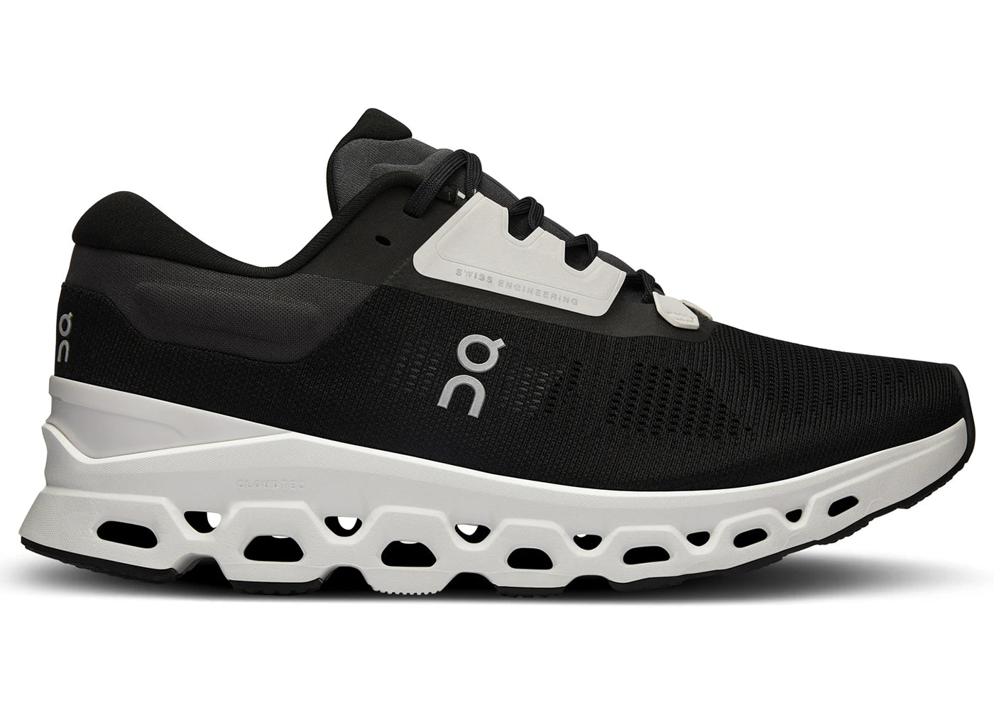 On CloudStratus 3 Black Frost (Women's) - vue 360