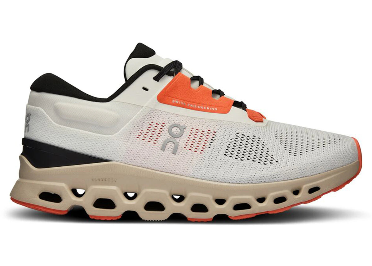 On CloudStratus 3 Undyed White Sand Orange (Women's) - vue secondaire A