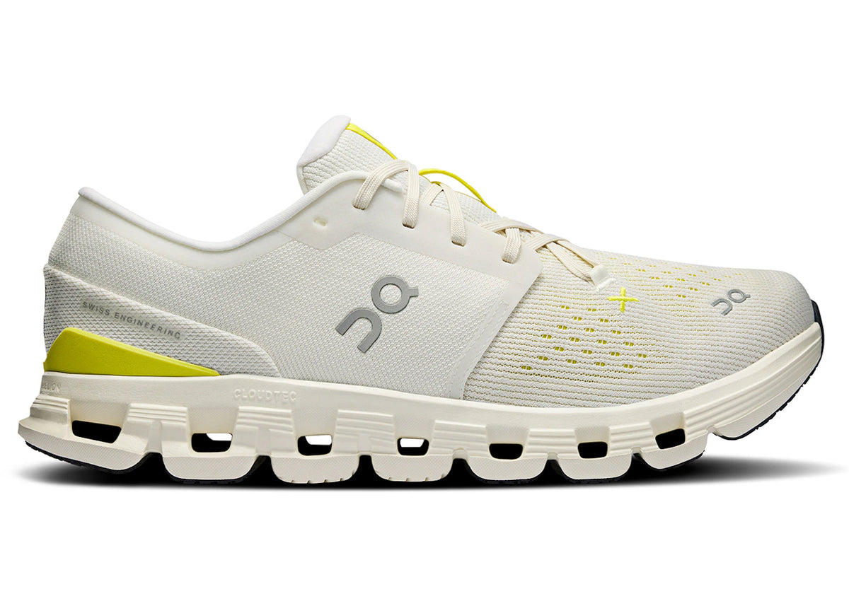 On Running Cloud X 4 Ivory Lime - vue secondaire A