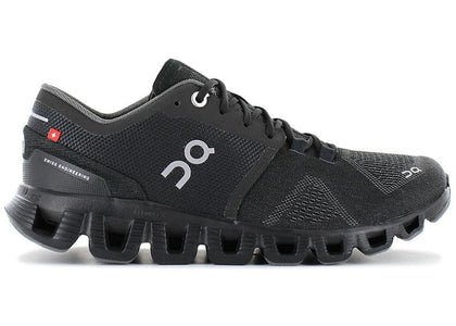 On Running Cloud X Black Asphalt Grey (Women's) - authentic On sneakers