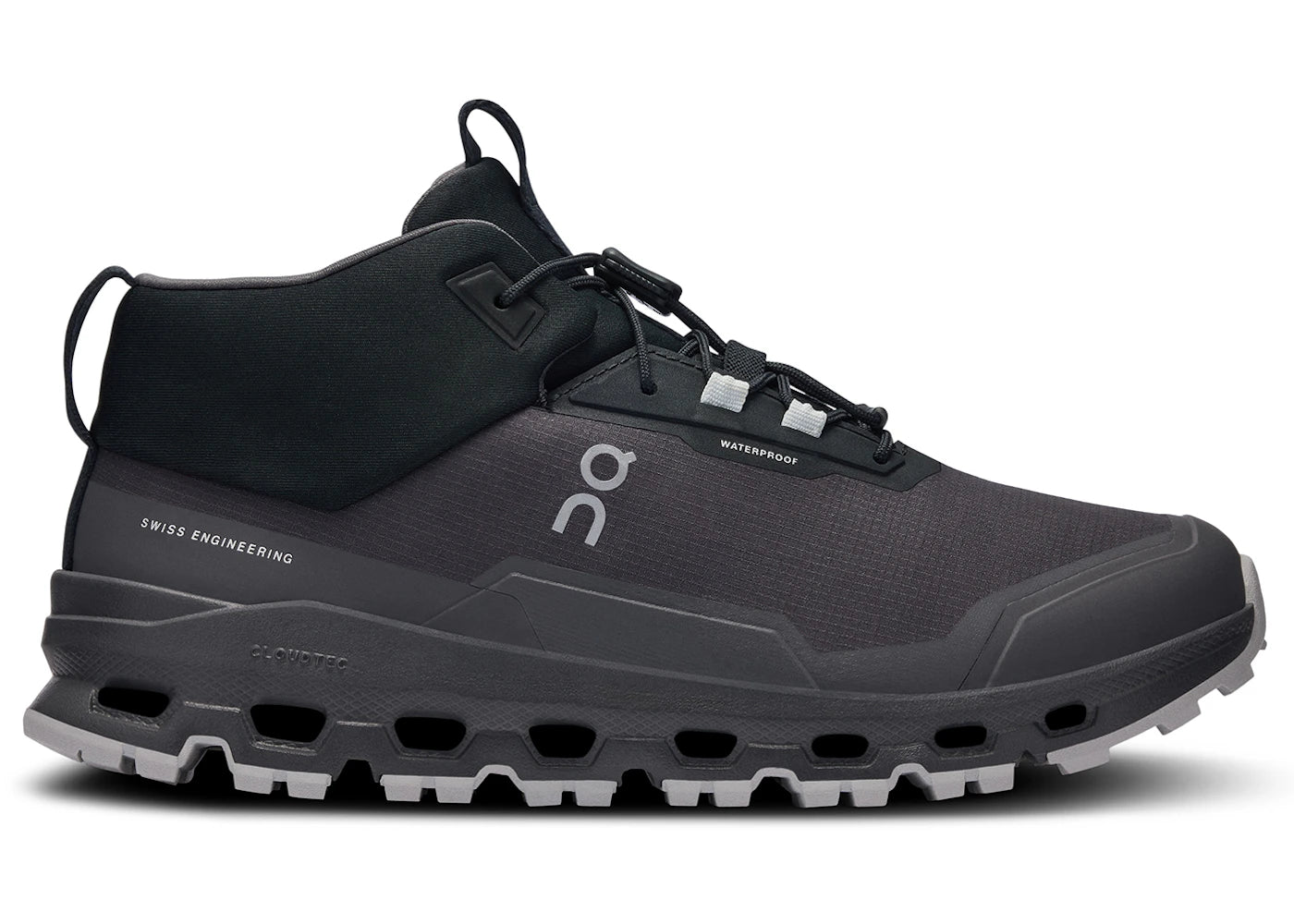 On Running Cloudhero Mid Waterproof Eclipse Black (GS) - vue 360