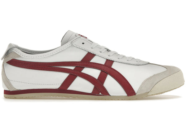 Onitsuka Tiger Mexico 66 White Burgundy sneakers - authentic streetwear shoes
