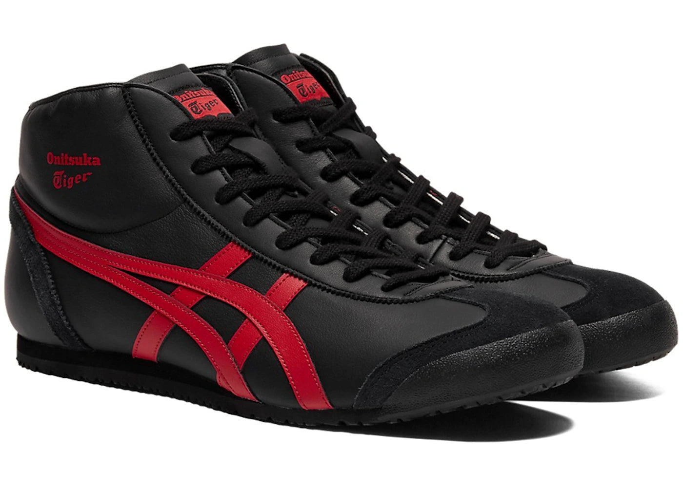 Onitsuka Tiger Mexico Mid Runner Black Classic Red - vue secondaire B