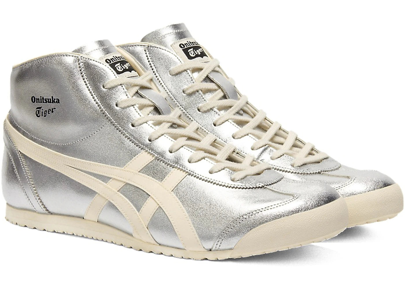 Onitsuka Tiger Mexico Mid Runner Silvler Cream - vue secondaire B