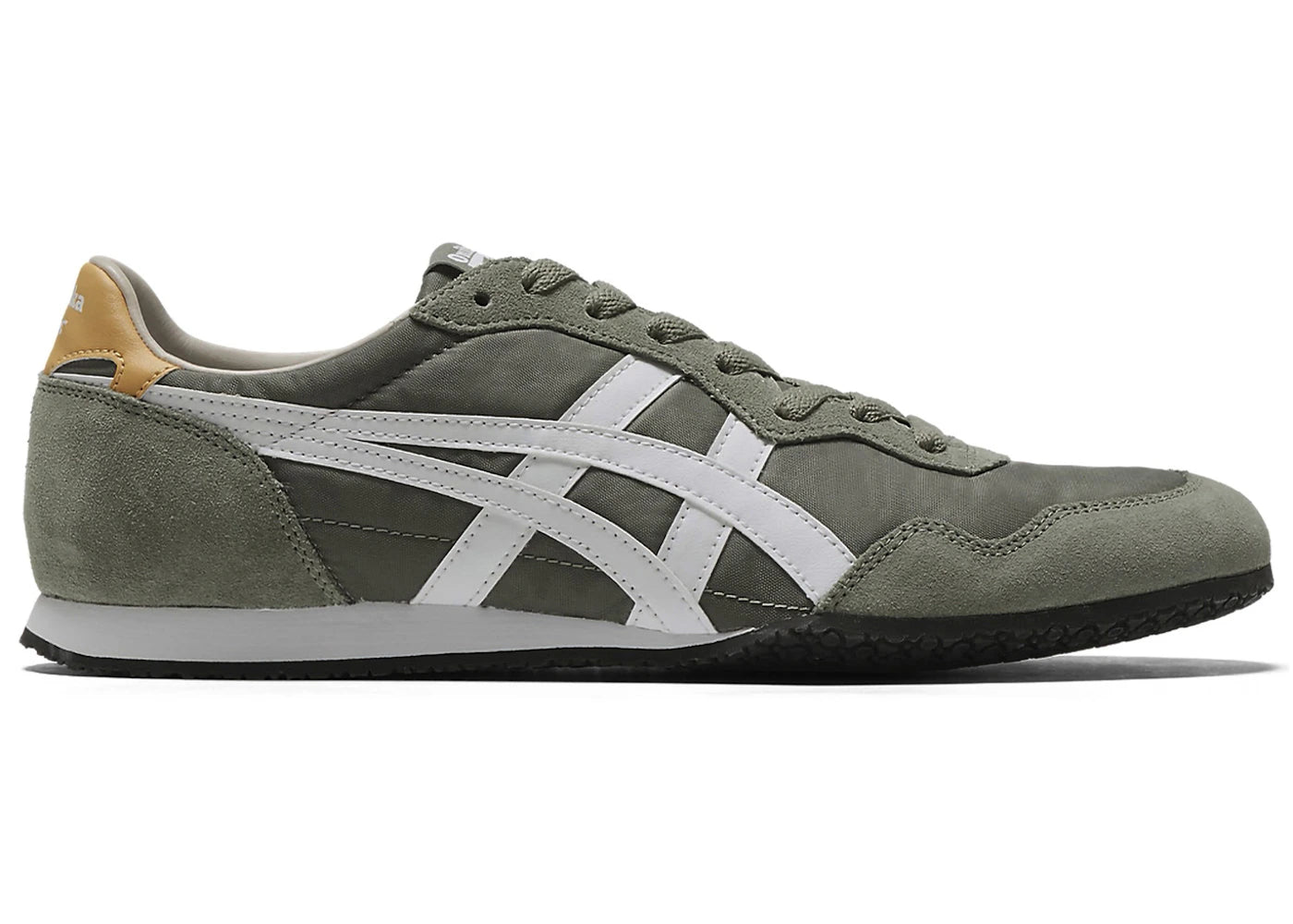 Onitsuka Tiger Serrano Burnt Olive White - vue 360