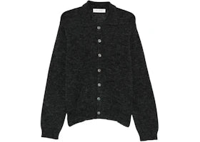 Our Legacy Evening Polo Shirts Charcoal Melange Fuzzy Alpaca