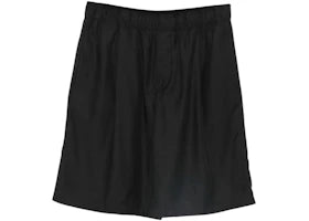 Our Legacy Leisure Shorts Still Black Calm Cupro Cotton - authentic Our Legacy apparel