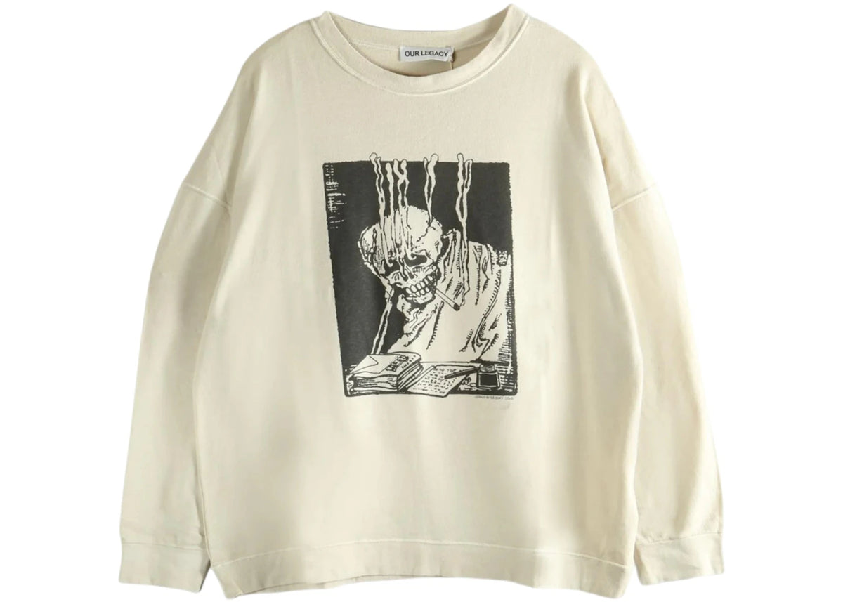 Our Legacy Slack Sweatshirt Angry Fan Mail Print - vue 360