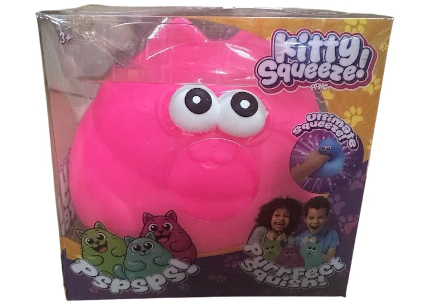PPNC Kitty Squeeze Squishy Fidget Toy Pink - vue secondaire A