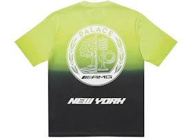 Palace AMG 2.0 New York T-shirt Black/Lime - vue 360
