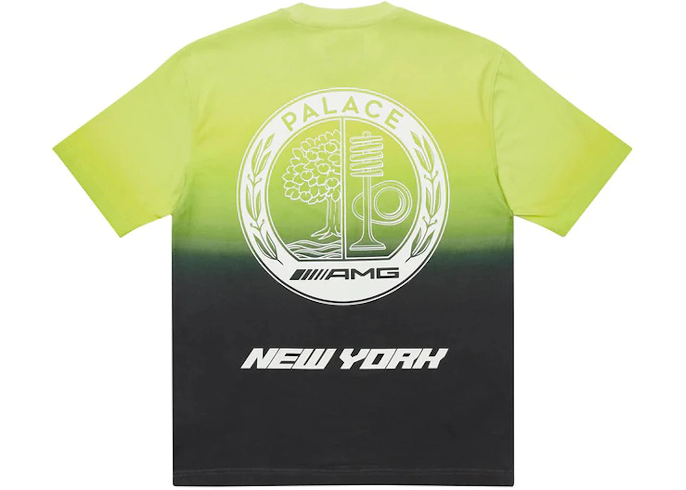 Palace AMG 2.0 New York T-shirt Black/Lime - vue secondaire A