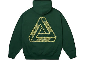 Palace Barbed Tri-Ferg Hood Racey Green