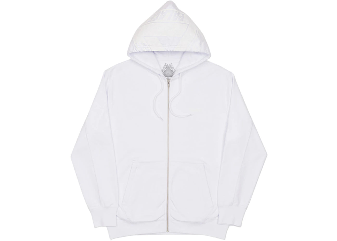 Palace Big Tri-Ferg Zip Hood White - vue 360