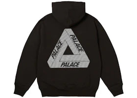 Palace Bit Grippy Tri-Ferg Hood Black - vue 360