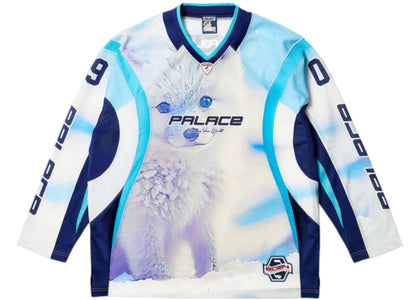Palace Building Your World Hockey Jersey Blue - authentic Palace apparel