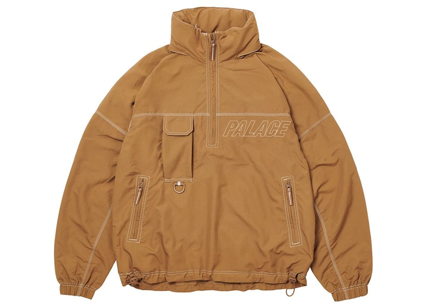 Palace Dominator Performance Jacke Dunkelbraun - vue secondaire B