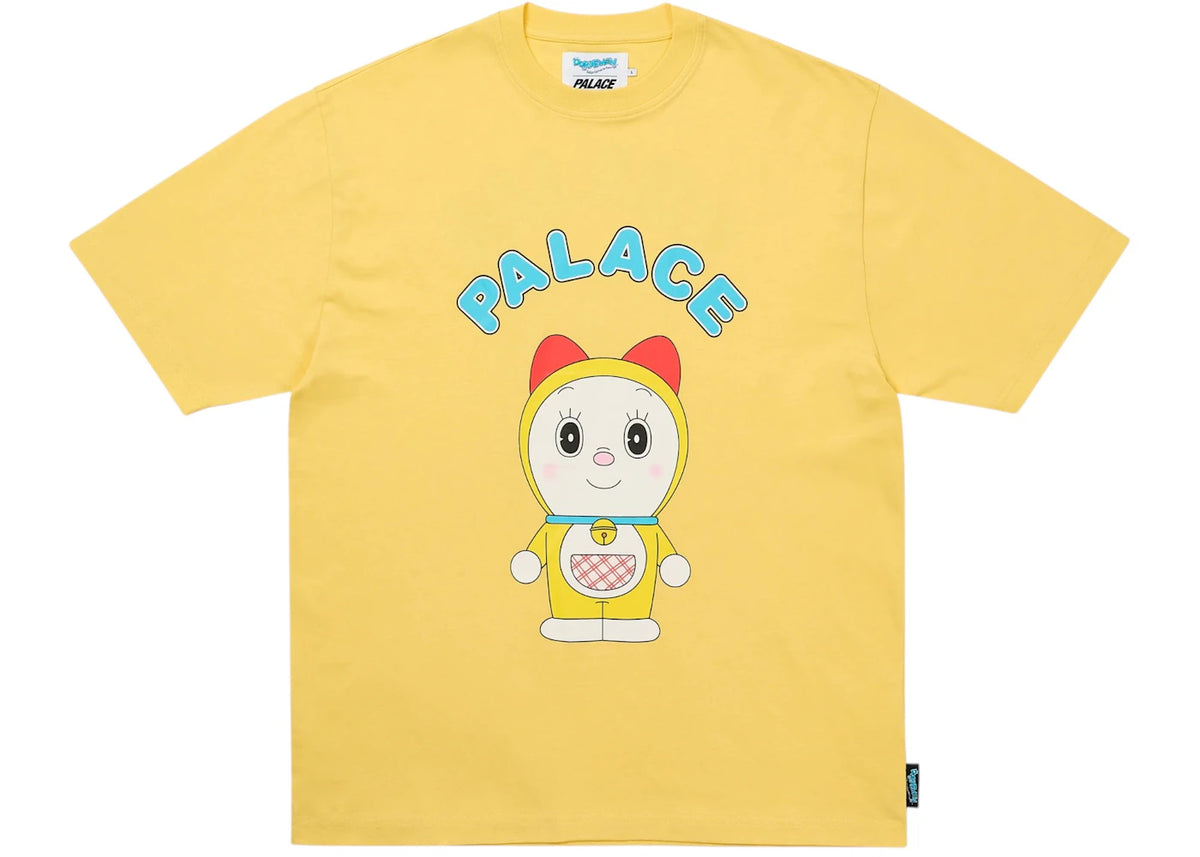 Palace Doraemon T-Shirt Blessed Yellow - vue 360