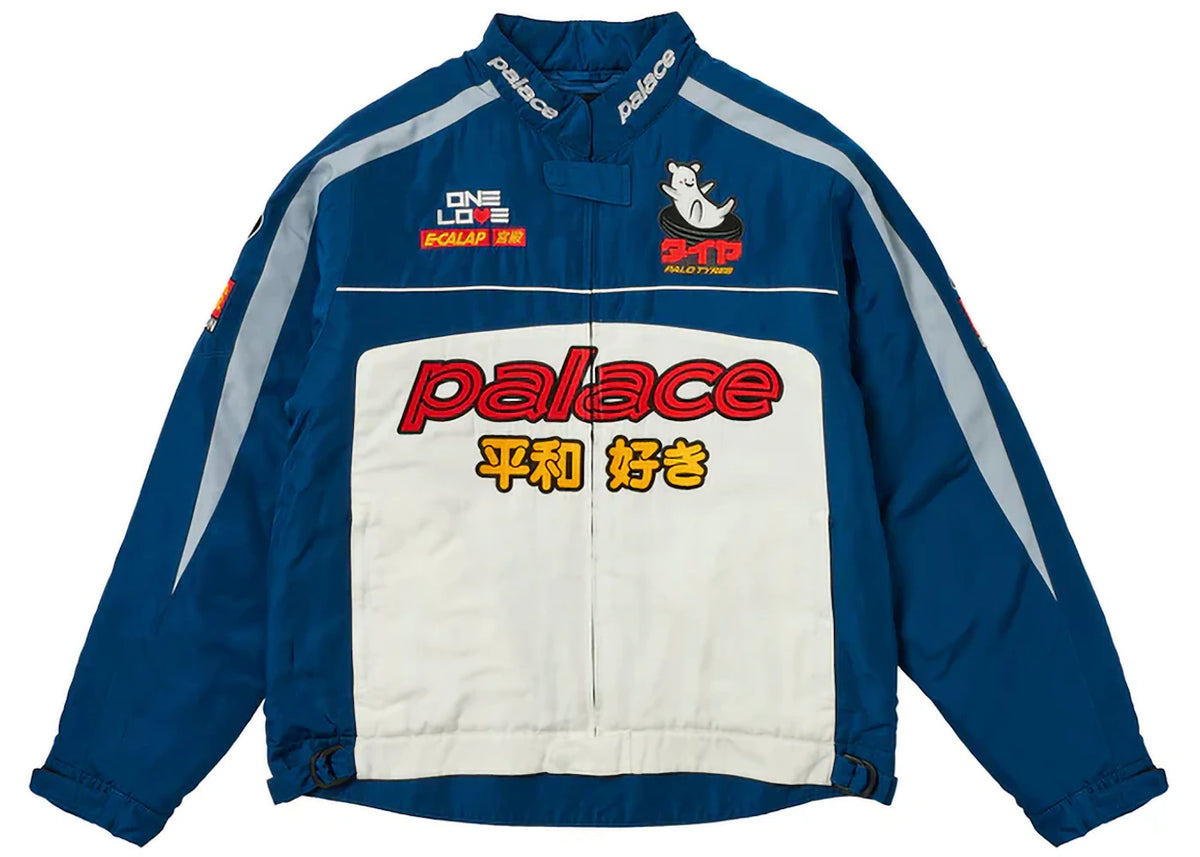 Palace Faster Jacket Navy/White - vue secondaire A
